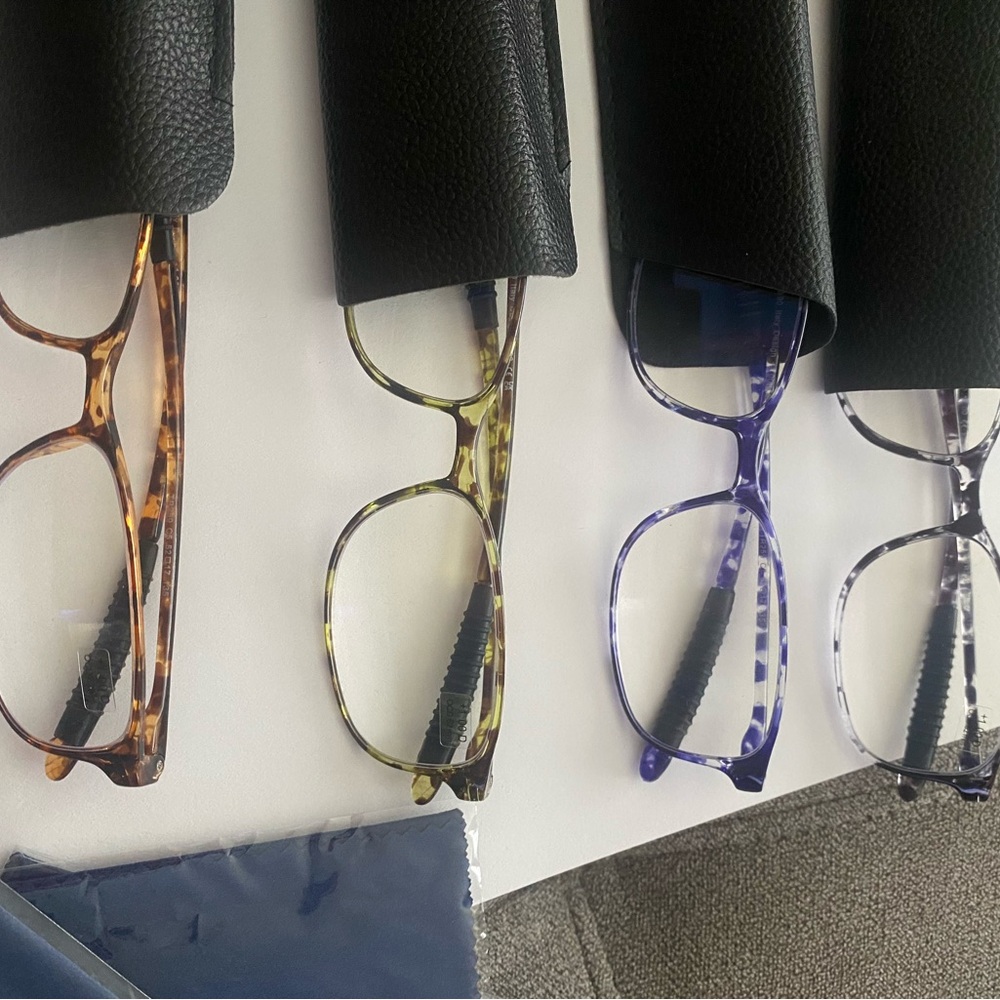 Men's Fashion Glasses Set - Tortoise, Olive, Blue, and Clear